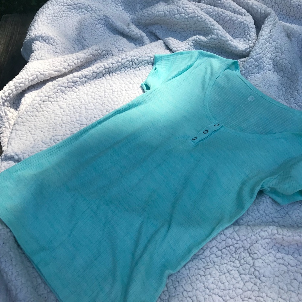 blue slim shirt